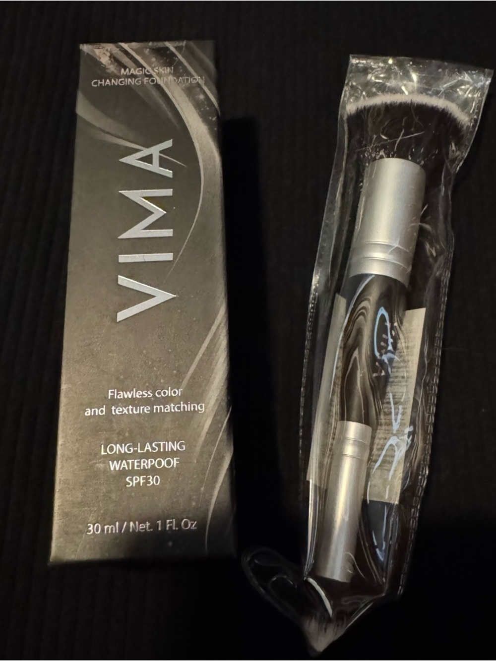VIMA Magic Skin Color Matching Changing Foundation Waterproof with Makeup Brush